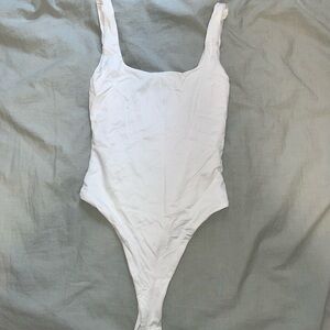 White Bodysuit Squareneck